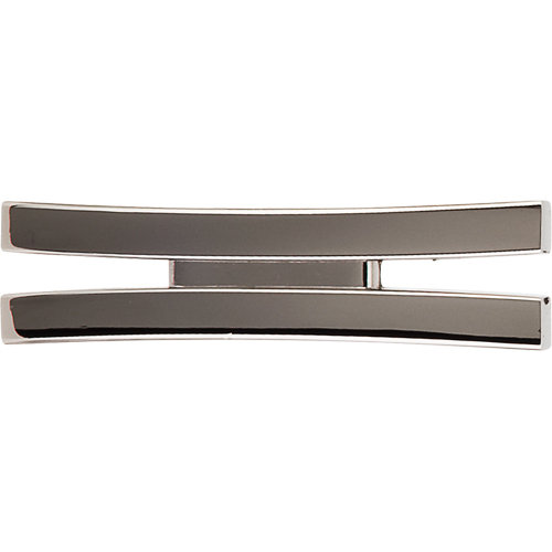 Flared 2 5/8" Length Geometric Knob, Polished Nickel
