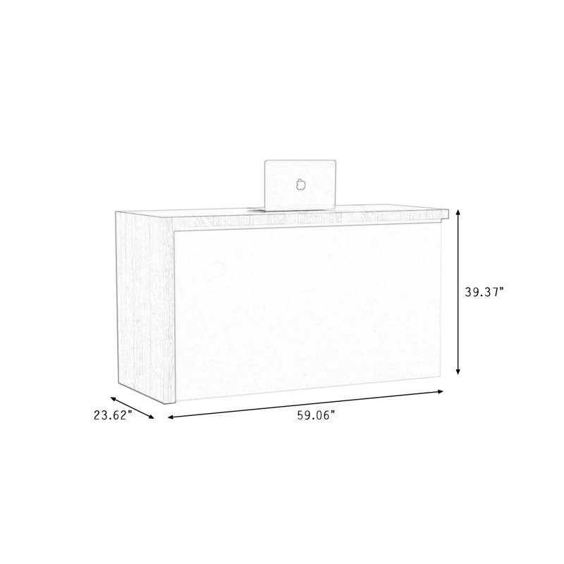 Bureau de réception rectangulaire Modern, R, 59.06