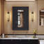 Armoire de salle de bain avec miroir, armoire à pharmacie murale avec 4 tablettes, armoire de rangement avec miroir-961518344