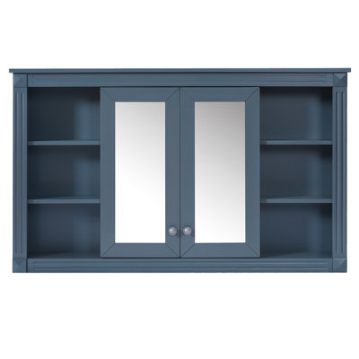47 Inch Bathroom Mirror Cabinet with Storage