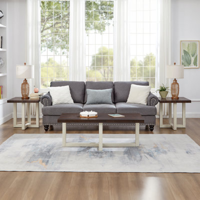 Valluri 3-Piece Coffee Table Set, Coffee Table And Two End Tables by Ebern Designs