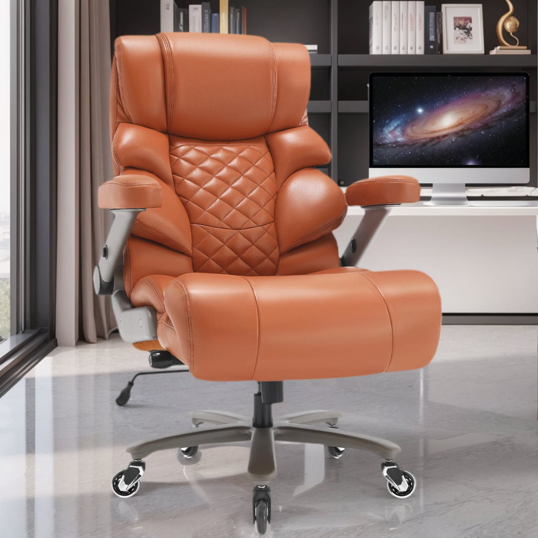 Maurica Big/Tall Ergonomic Office Chair 600LBS ,Home Office Chair with Adjustable Armrests and Backrest Canora Grey Upholstery 