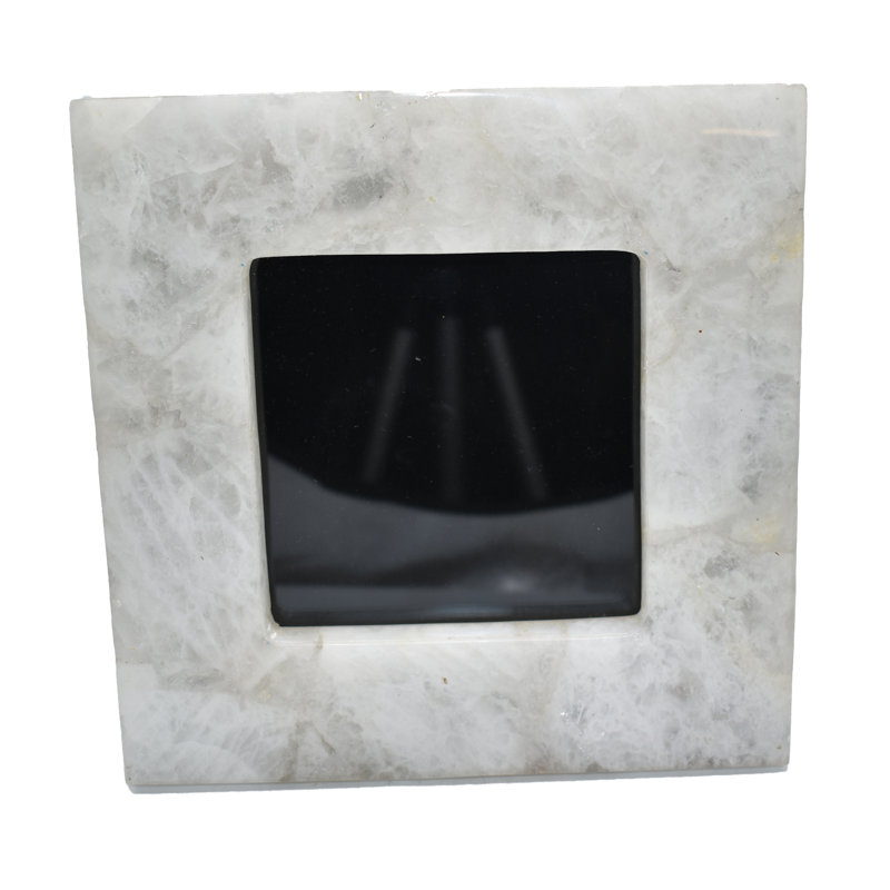 White Stone Embossed Picture Frame, 5.5" x 3.5"