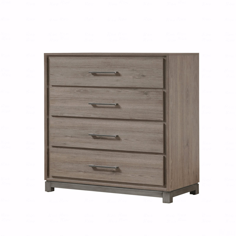 Commode de rangement contemporaine à 4 tiroirs 1Pc