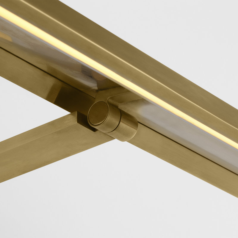 Trave Dimmable LED Wall Mount Picture Light, Hand-Rubbed Antique Brass