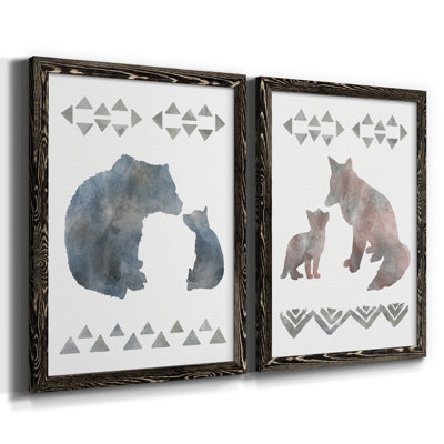 «Little Man Cave Bears», ensemble de 2 reproductions d'art