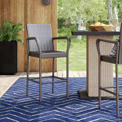 Lansdale 29.90" Patio Bar Stool by Red Barrel Studio