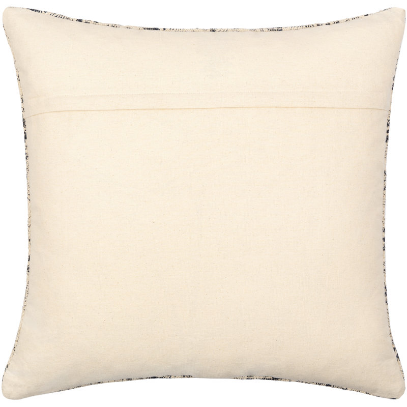 Sabra Floral Cotton Reversible Pillow Cover, 22" x 22"