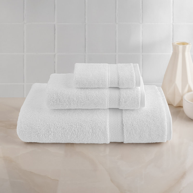 100% Turkish Cotton Anovia Hotel Terry Oversized Towel Collection, 3 Piece Towel Set