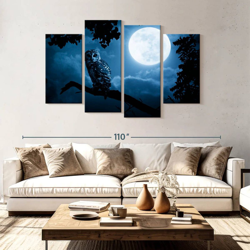 Brampt Watchful Night Owl, 54" H x 84" W