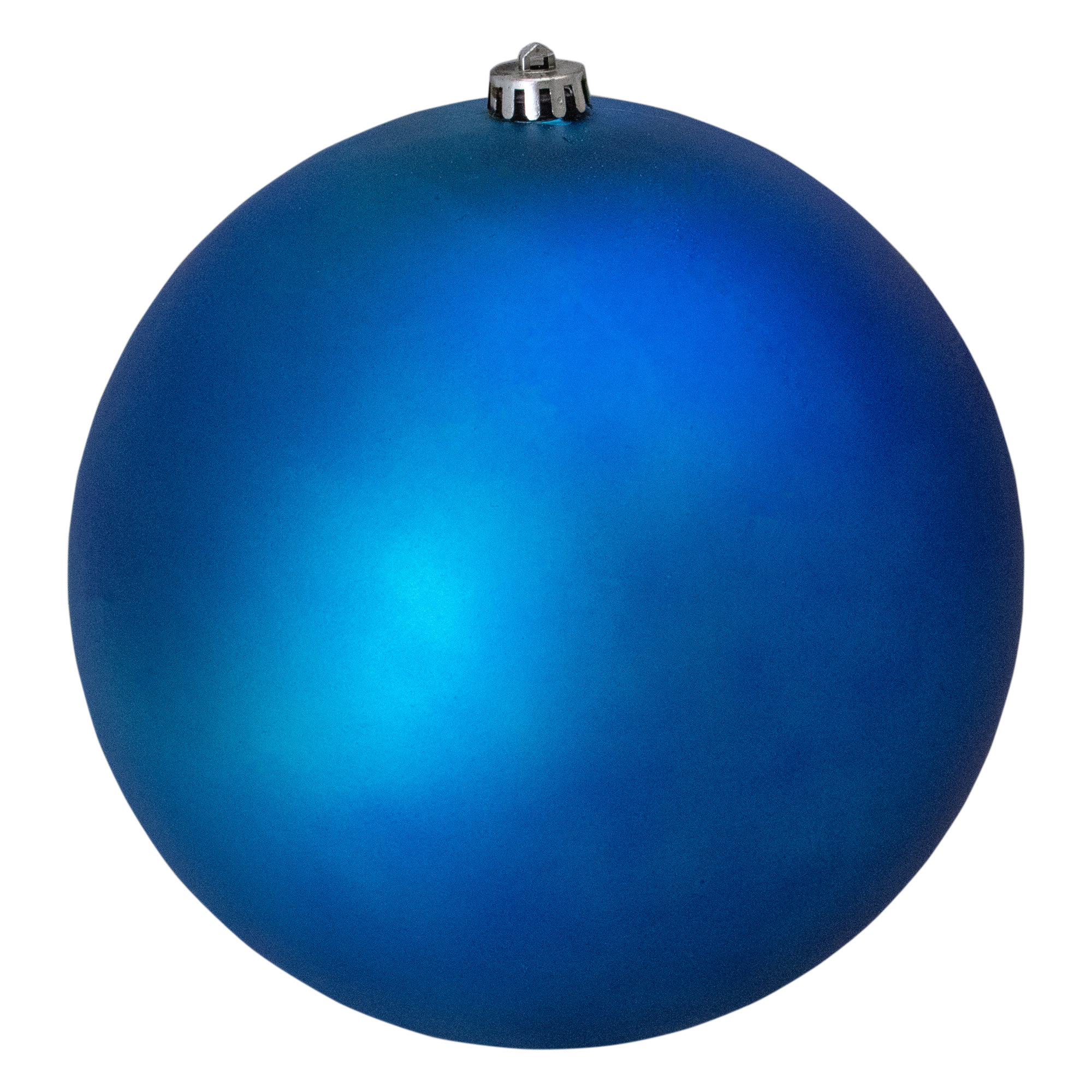 Northlight Matte Lavish Blue Shatterproof Christmas Ball Ornament 10 ...