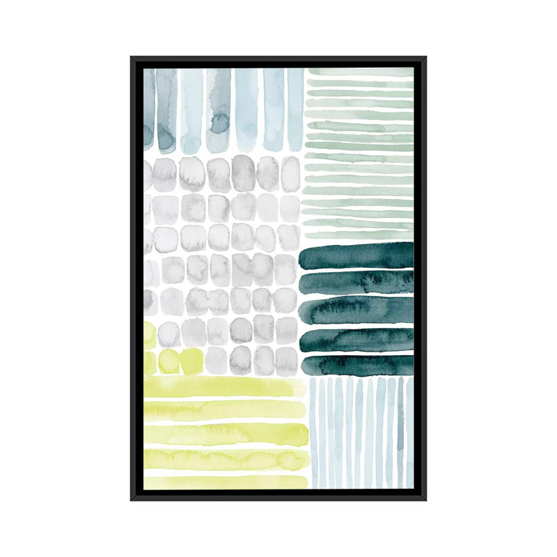 Abstrait aérien II par Grace Popp - Toile tendue avec châssis sur toile tendue, H 26 po x l 18 po x P 1,5 po, Pas de tapis
