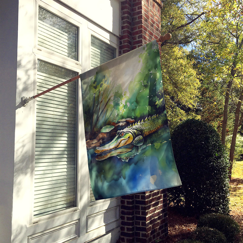 Drapeau de maison d'alligator