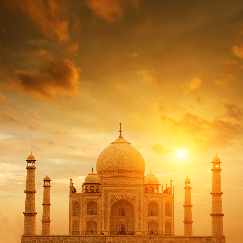 Taj Mahal India by Szefei - Wrapped Canvas Print, 30cm H x 30cm W x 3.8cm D