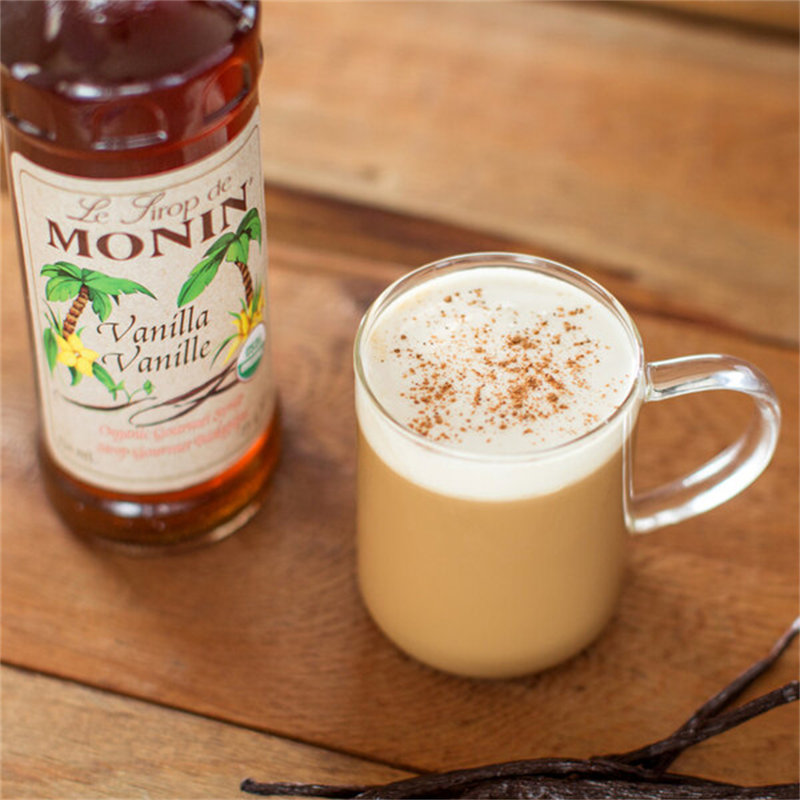 Monin Organic Vanilla Flavoring Syrup 750 mL Delivery time is 3 days WS-544SYPAO045B
