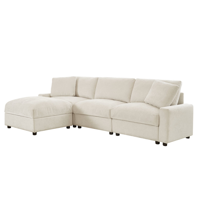 Space-saving Sectionals With Storage, Quality Polyester, Modern For Home