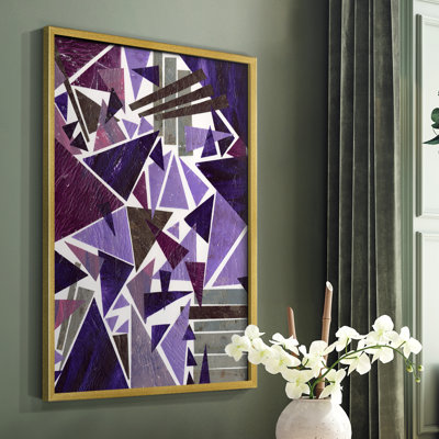«Purple Dream II», reproduction encadrée - bois massif