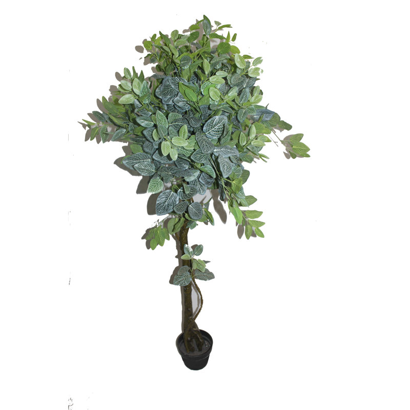 86.6'' Faux Ficus Tree in Ceramic Pot