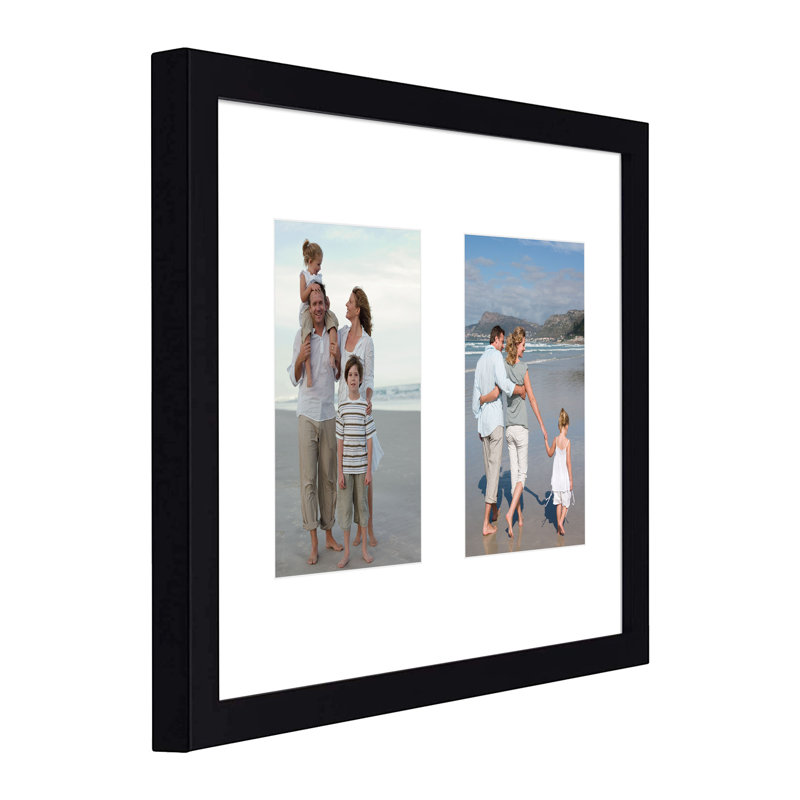 Argyrios 11x14 Wood Collage Picture Frame, 5" W x 7" H, Black