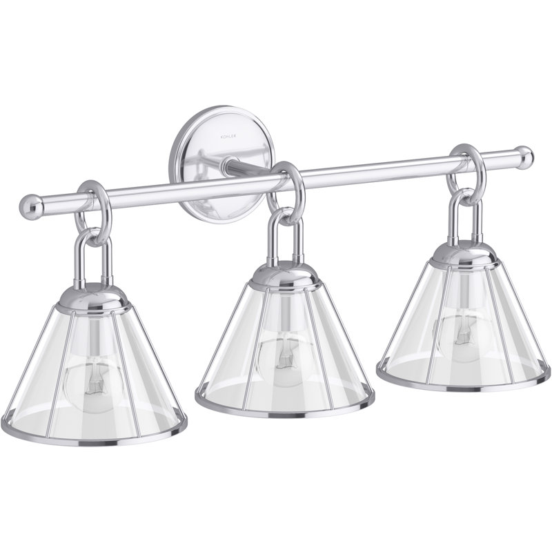 Terret 24-In Three-Light Sconce, Polished Chrome
