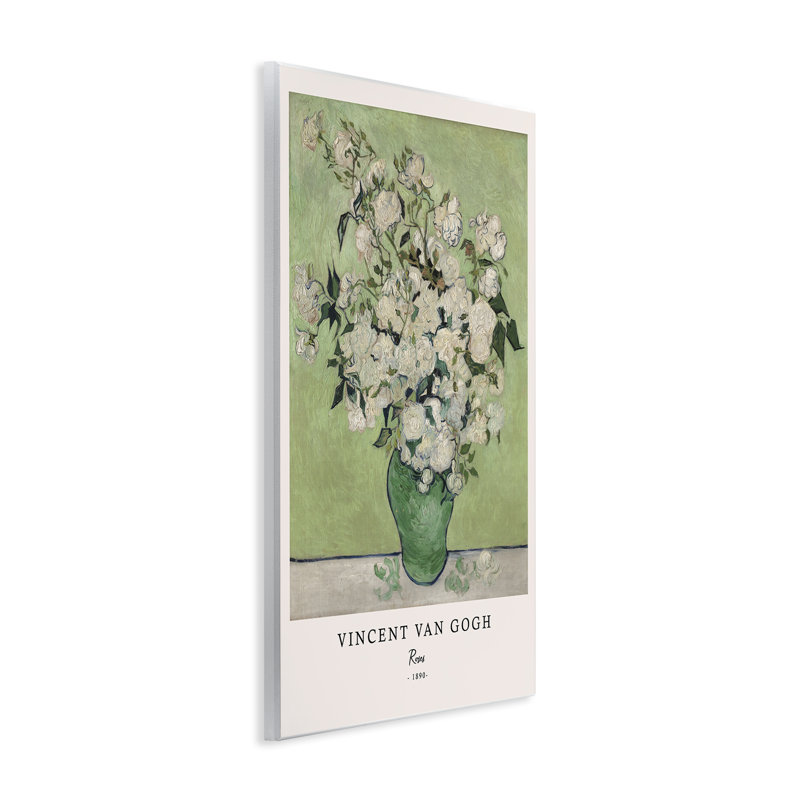 Plaque murale Classic Roses Van Gogh, design par Vintage Hustle, H 19 po x l 13 po