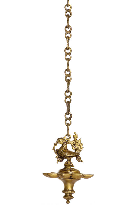 Lampe suspendue paon