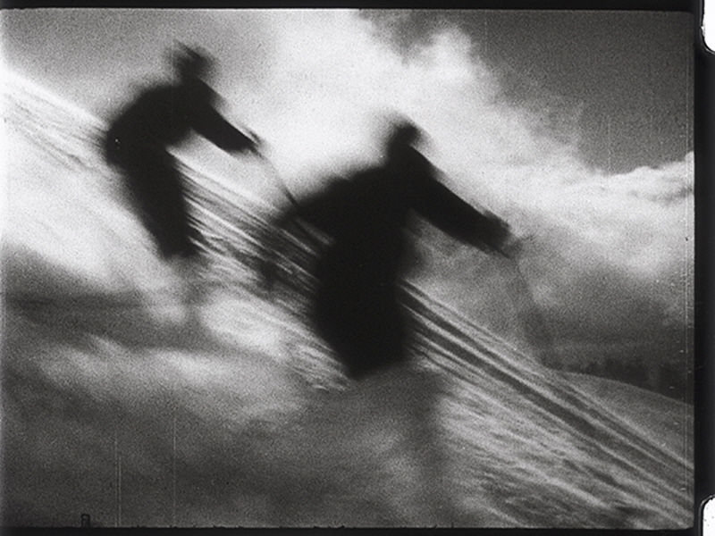 «Vintage Ski Air» par Chris Dunker - impression, Couche de verre, H 30 po x l 40 po x P 1,5 po