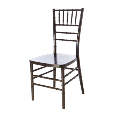 Chaise d'appoint empilable en bois massif Hannigan