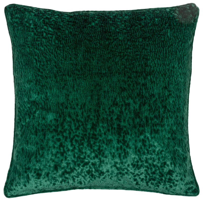 Square Throw Pillow Cover, Emerald