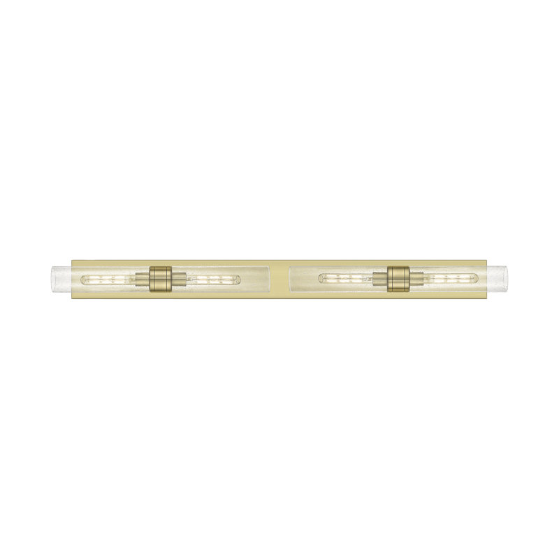 Ballston - Maliyah - 4 Light 51" Bath Vanity Light, Seedy, Antique Brass