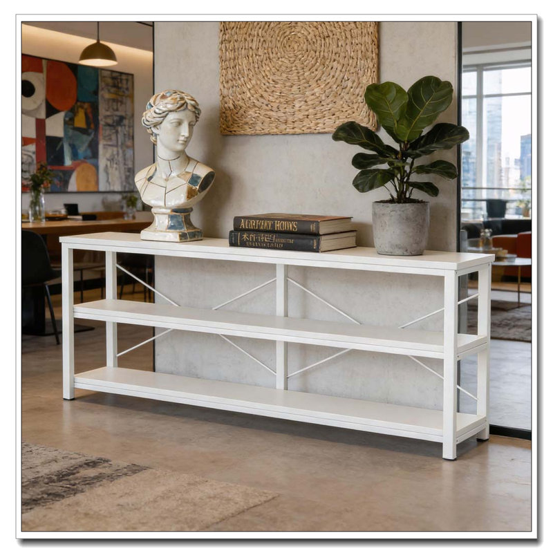 Console, canapé, White