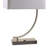 Silver Curved Metal Table Lamp