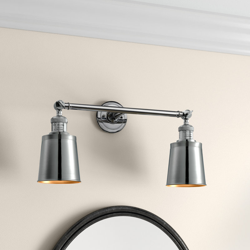 Lavender Hill 2 - Light Dimmable Vanity Light, 6 Watt Vinage LED Bulb, Polished Chrome