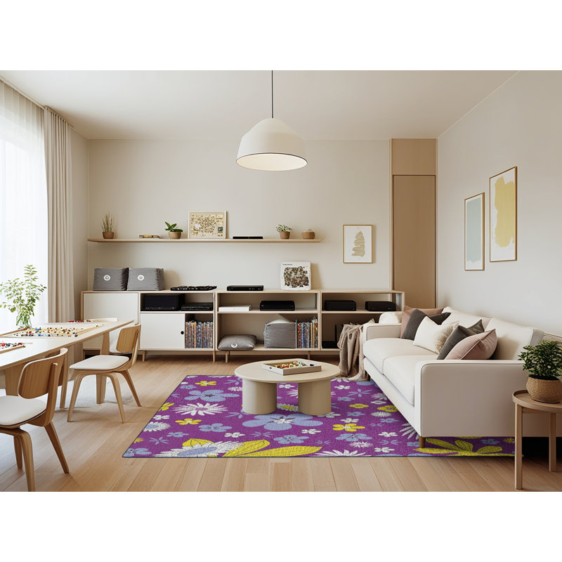 Shakir Floral Indoor Rug, Rectangle 7' x 9'