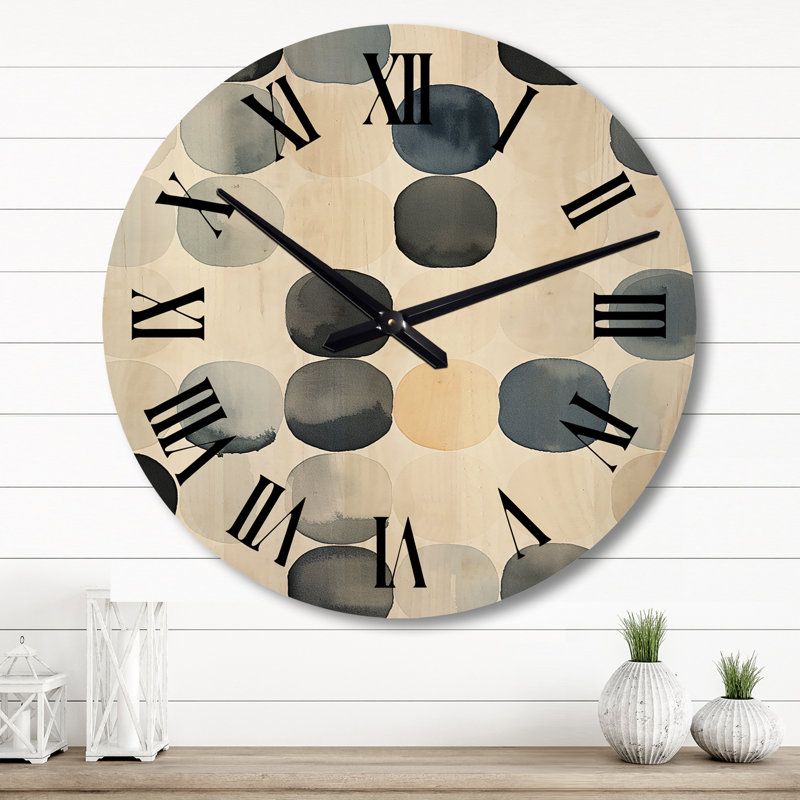 Horloge murale en bois massif Warwickshire, Grand
