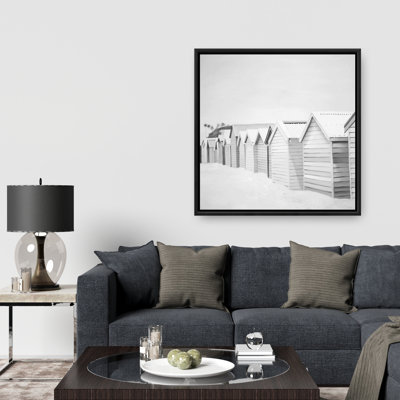 «Beach Cabins» sur toile