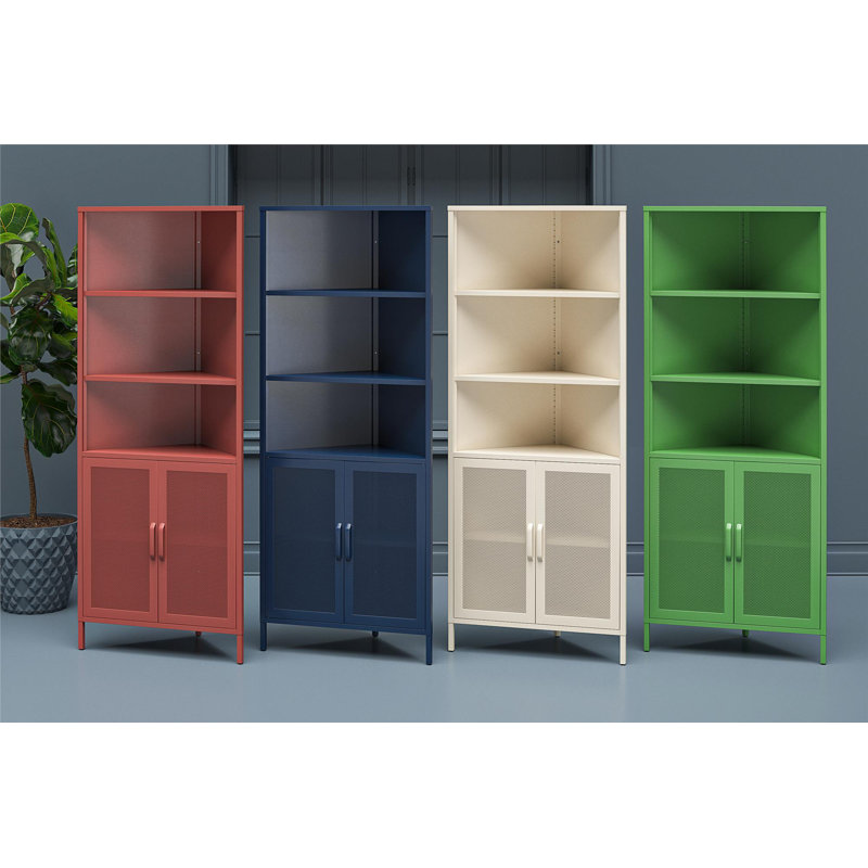 Channing Corner Storage Cabinet with 2 Doors, Parchment