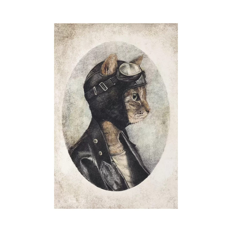 «Pilot» par Mike Koubou, impression sur toile tendue, H 12 po x l 8 po x P 0,75 po