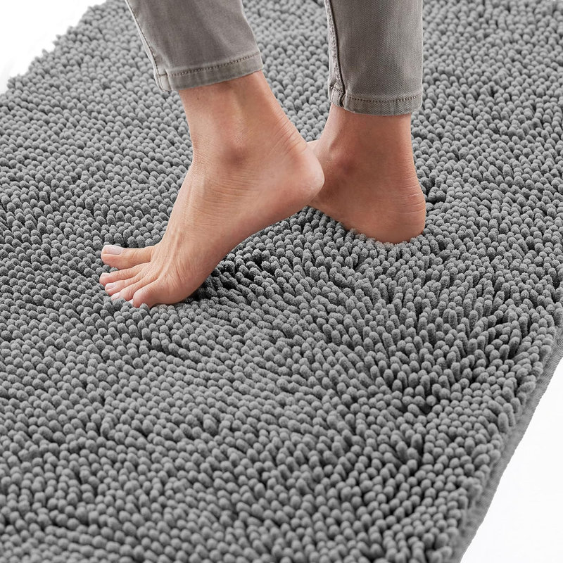 Tapis pour salle de bain Christchurch, Gris, L 17 po x L 24 po