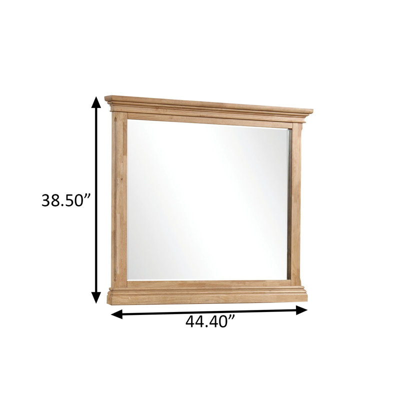 Miroir de ferme 44,4 po, chêne naturel
