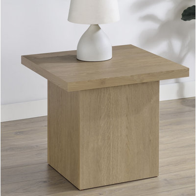 Gabriel Square Pedestal End Table