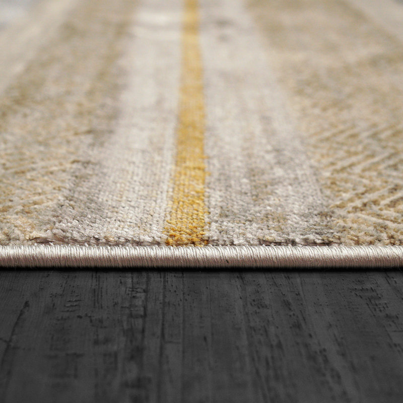 Striped Indoor Rug, Rectangular 5'3" x 7'7"