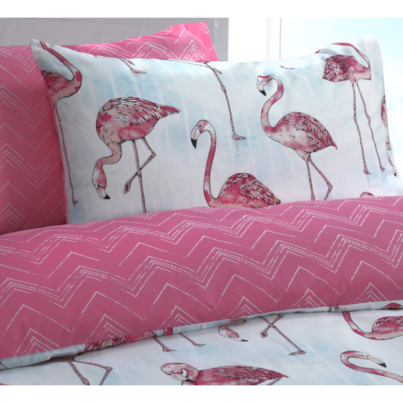 Ellsinore Polyester Duvet Cover Set with Pillowcases, Single - 1 Standard Pillowcase