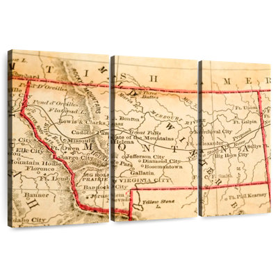 Carte rétro du Montana, Aliaz