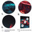 Crabe rouge Kayelyn dans des tons de noir et de bleu I - reproduction sur toile-87344858-87344861