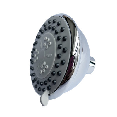 High-Pressure Rain Shower Head With 3 Spray Modes, 4 Inch Fixed Bathroom Rainfall Showerhead With Adjustable Swivel Ball Joint, Bathroom Accessories
