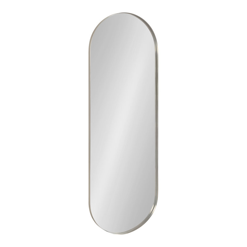 Miroir pleine grandeur Fabron, Argent, 48 po x 16 po