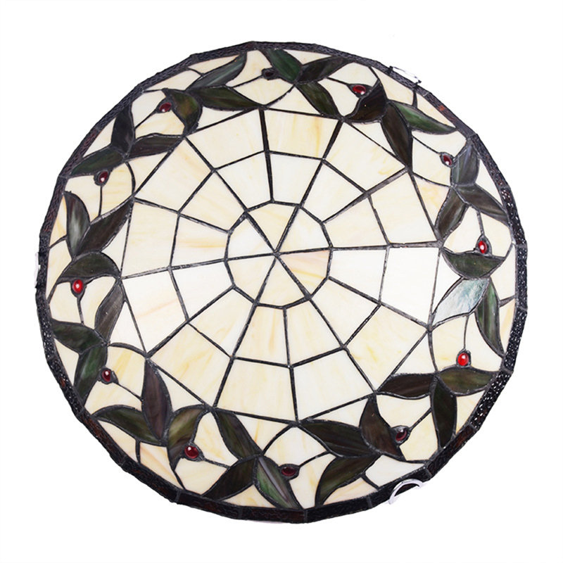Plafonnier encastré en verre coloré 16 po
