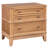 Hazel Set of 2 Rustic 3-Drawer Side Tables for Living Room, Hallway or Entryway with Hidden Storage