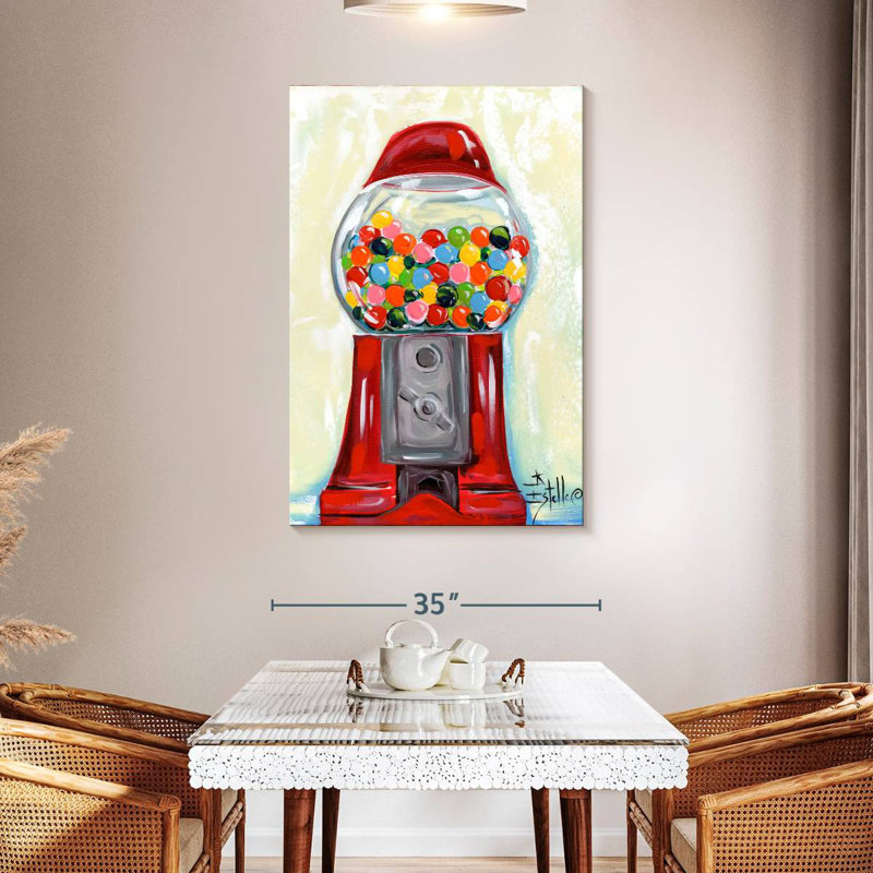 Yarlin Bubblegum Machine, 48" H x 32" W
